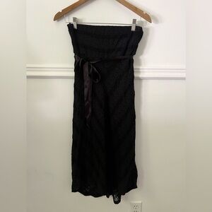 To The Max dress black lace LBD strapless lined medium M cocktail formal wedding